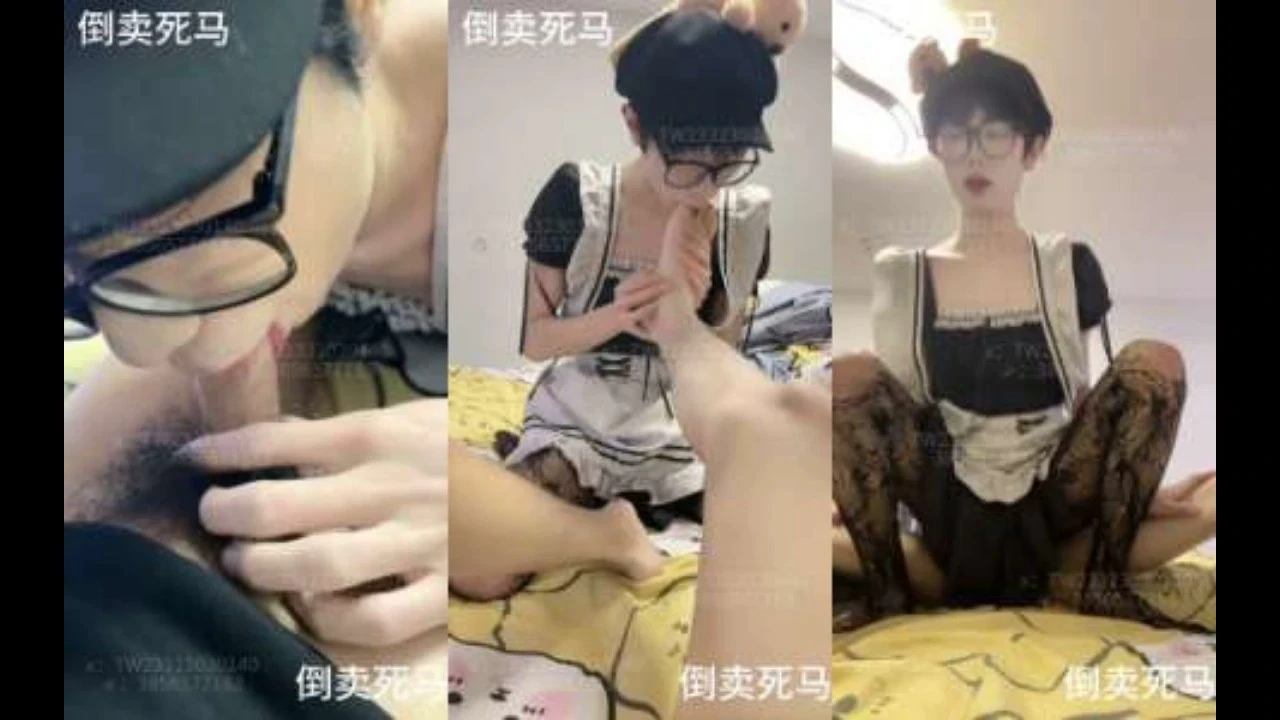 穿上女仆装和蕾丝背着老公勾引大屌爸爸   1