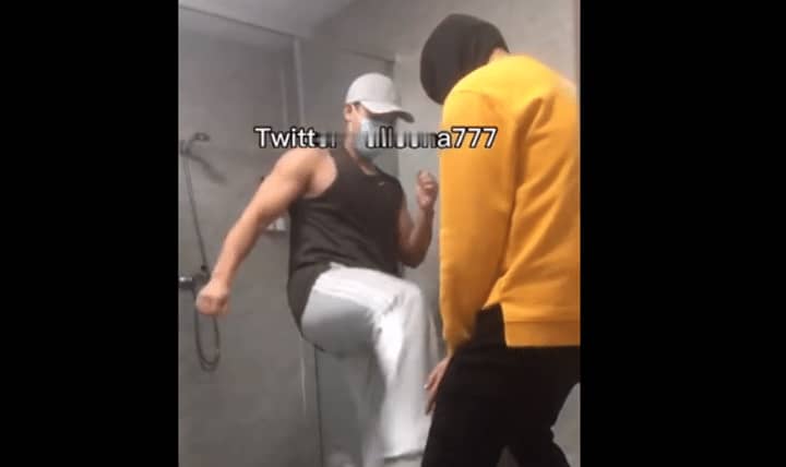 勾直男健身教练教训自己