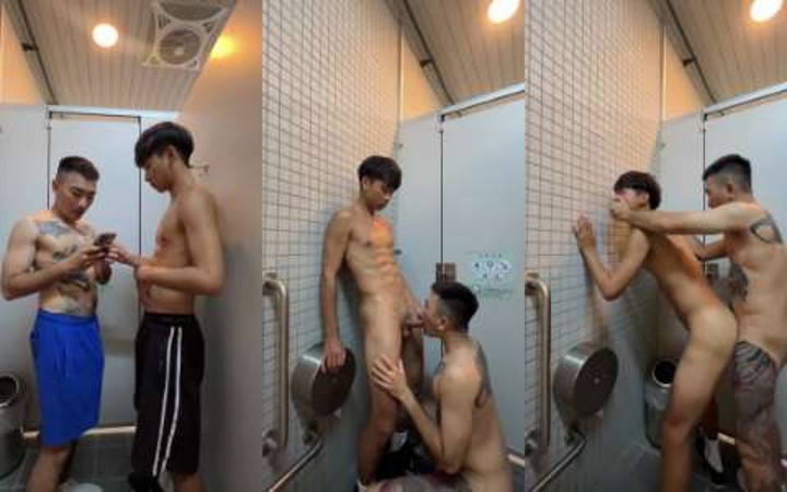 喝醉抓腹肌弟進廁所操幹