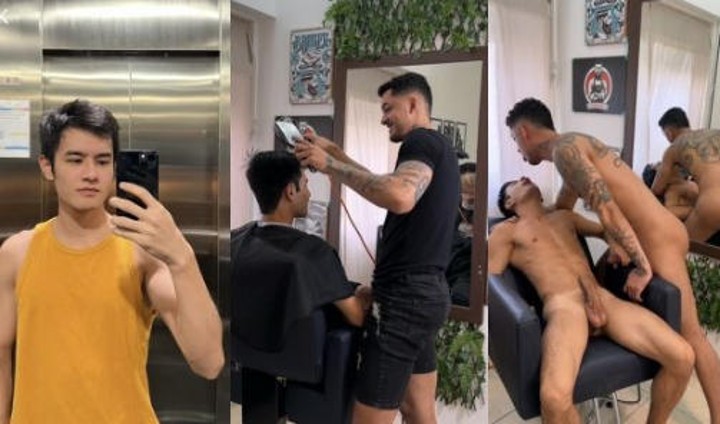 混血帅哥Leonaordo和欧美髮淫師的大黑JB