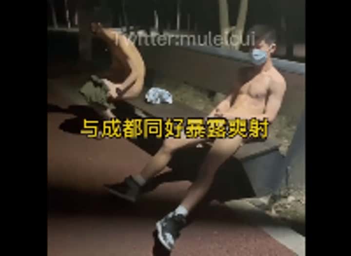 快乐风男:与成都好友深夜小公园暴露