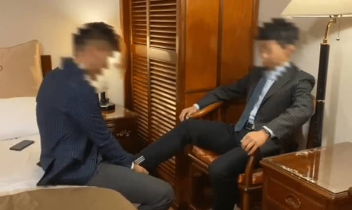 和优质正装男 酒店做