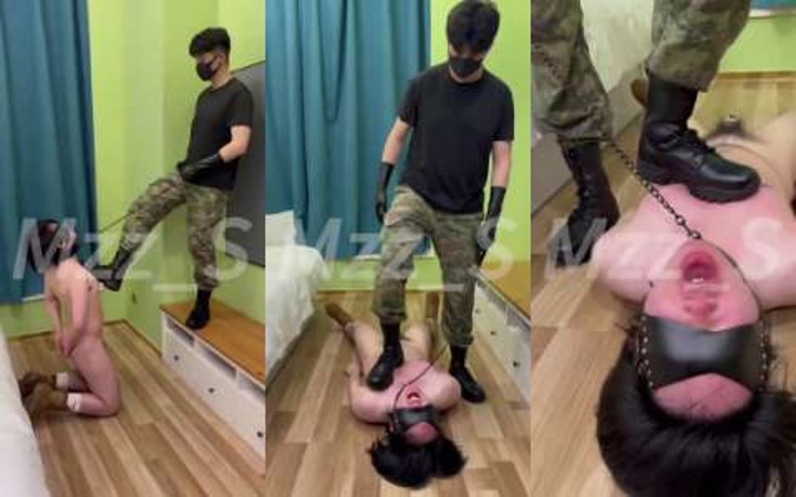 粗口调教虐踩男大骚狗